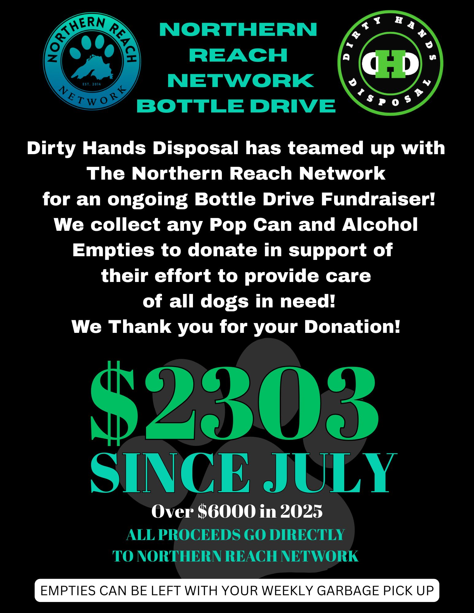 Bottle drive flyer